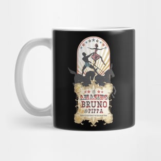 Vintage circus performers bareback horse riders Mug